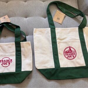 NWT Trader Joe’s Tote Bag Set.